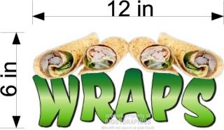 Small Food Vinyl Decal Wraps Wrap Sandwiches Concession