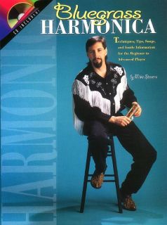 Bluegrass Harmonica Method Book CD Folk Song Music New