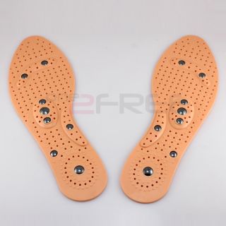New 1pair Shoe Gel Insoles Magnetic Massage Foot Health Care Pain