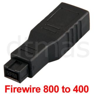 Firewire 800 400 Adapter M 9 to F 6 Pin IEEE 1394 A B