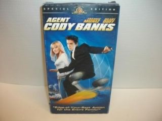 Agent Cody Banks Kids James Bond VHS Movie Video Cassette Hilary Duff