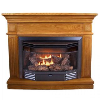 ProCom Bayview Ventless Gas Fireplace   Dual Use Surround   Thermostat