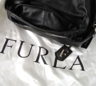 Furla Elisabeth Shopper Tote Triple Cosmetic Case Black