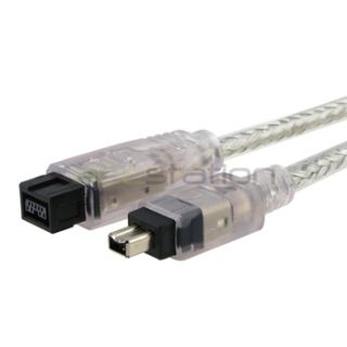 to 4 Pin IEEE 1394 DV iLink Firewire Cable for PC Mac