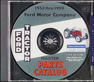 1953 1954 1955 Ford NAA Jubilee Tractor Parts Book CD