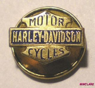   DAVIDSON MOTOR CYCLE Lapel Pin GOLD FILLED? from FRED FOEST SF CA