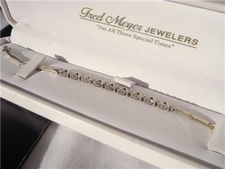 Fred Meyers 14k White Gold 2 Ct Diamond Tennis Bracelet