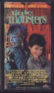 VHS Little Monsters Fred Savage Howie Mandel RARE