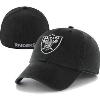 Oakland Raiders 47 Brand Black Fitted Franchise Slouch Hat Cap