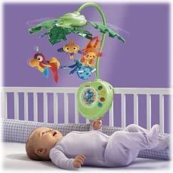 Fisher Price Rainforest Peek A Boo Leaves Mobile New