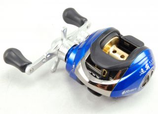 NEW 5BB Blue Low Profile Baitcasting Lure Fishing Reel Right Hand