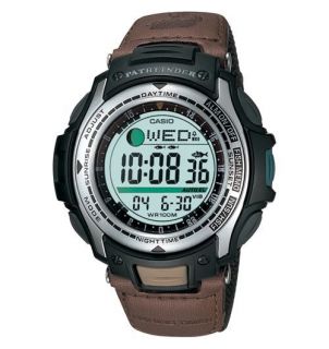 Casio Fishing Timer Watch, Vibration Alarm, 5 Alarms, 100 Meter WR