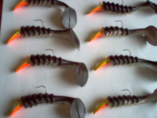 Fishing Tackle LURES GRUB WORMS Grave Digger Bait Large Tail Shads