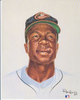 Frank Robinson Baltimore Orioles Living Legends by Ron Lewis acrylic