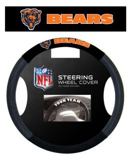 Chicago Bears NFL Suede Mesh Car Steering Wheel Cover