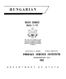 FSI Hungarian Basic Course Disk  PDF Books Bonus