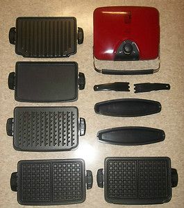 George Foreman Next Grilleration G5 Indoor Grill Removable Plates