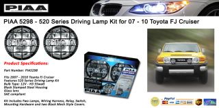  5298 520 Series Driving Lamp Kit for 07 10 Toyota FJ Cruiser