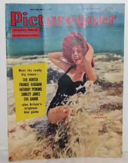 Picturegoer Magazine 8/24/57 Tab Hunter,Shirley Jones, Eva Gabor, Tony
