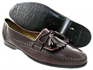 NWD Santoni Mens Forrester Dark Brown Loafers Shoes US Left 10D Right