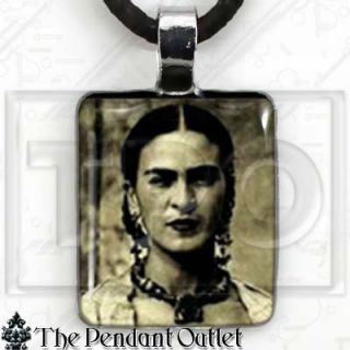 Frida Kahlo DOD Dia de Los Muertos Photo Charm Necklace