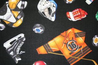  Hockey Gear Equipment Winter Sport Novelty Fabric