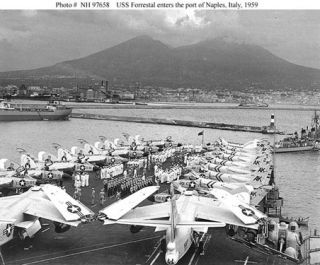 Mar 1959 Forrestal passed through the Strait of Gibraltar
