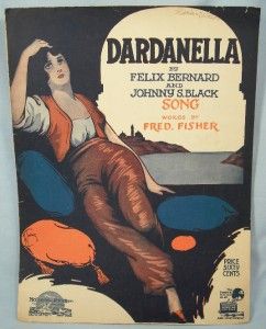 Vintage 1919 Dardanella Sheet Music Bernard Black O