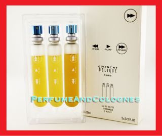 Givenchy Oblique FFWD Fastforward Perfume 3x20ml Refill New in Tester