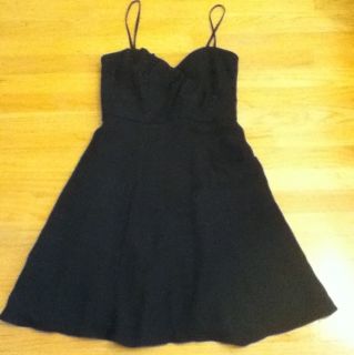 NWT Frock By Tracy Reese LBD Black Dress Size 4 Small Silk