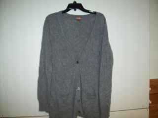Forte 100 Cashmere Sweater Womens XL Cardigan Extremely Soft Gray