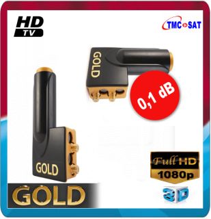 LNB TWIN MICRO GOLD 0,1 dB FULL HD / 3D / Qualité PRO EXP24H