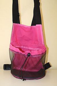 PINK DOG CARRIER BAG FRONT CARRY TRAVEL TOTE PACK YORKIE PINK BACKPACK