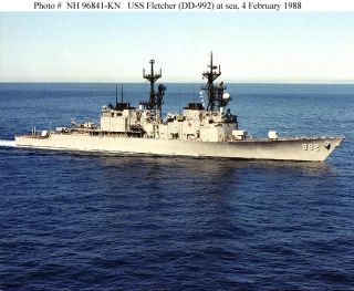 USS Fletcher DD 992 Westpac Deployment Westpac Cruise Book Year Log