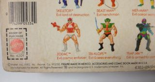 MOTU Tri Klops Warriors Ring Masters of The Universe He Man w Case