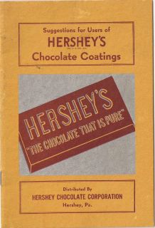 1960s Hershey Chocolate Corporation Suggestions for Hersheys