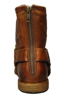 Frye Mens Boots Philip Harness 87870 Cognac Leather Sz 9 M