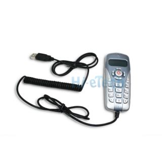  Telephone for Skype VoIP Phone Internet Skype Silver with Blue