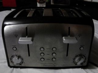  Slice Toaster with Reheat, Bagel, Defrost, 9 Shade Settings Red