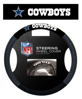 Dallas Cowboys NFL Suede Mesh Car Steering Wheel Cover