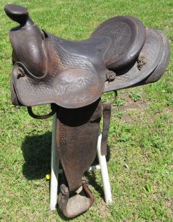 Vintage Frank Vela Maker Western Saddle Floresville Texas 42 C P
