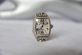 Franck Muller Ladies 2251 MC Diamond 18K White Gold Watch Ed Cintree