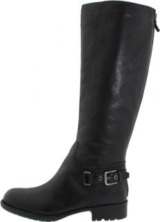 Franco Sarto Womens L Profile Knee High Boot Black Calf Leather