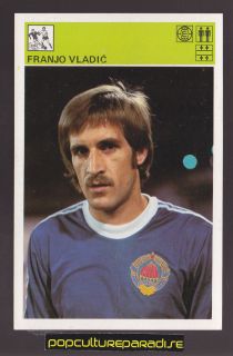 Franjo Vladic Soccer Football 1981 SVIJET SPORTA Card RARE Yugoslavia