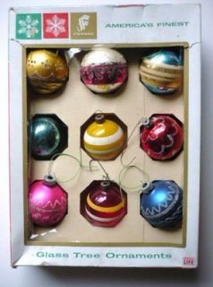 Vintage Glass Ball Christmas Ornaments Franke Shiny Brite and Others