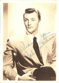 Robert Mitchum Original Signed Photogr Circa 1950S