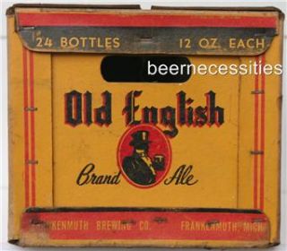 Frankenmuth Old English Brand Ale 1950 Beer Case Michigan Mich MI