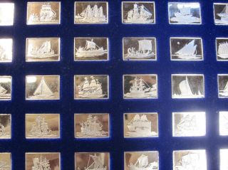 FRANKLIN MINT GREAT SAILING SHIPS OF HISTORY SILVER INGOT 50pc *FREE