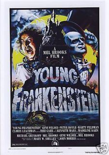Signed Young Frankenstein Movie Poster Print 12x8