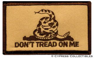 DonT Tread on Me Gadsden Flag Patch American Tan New